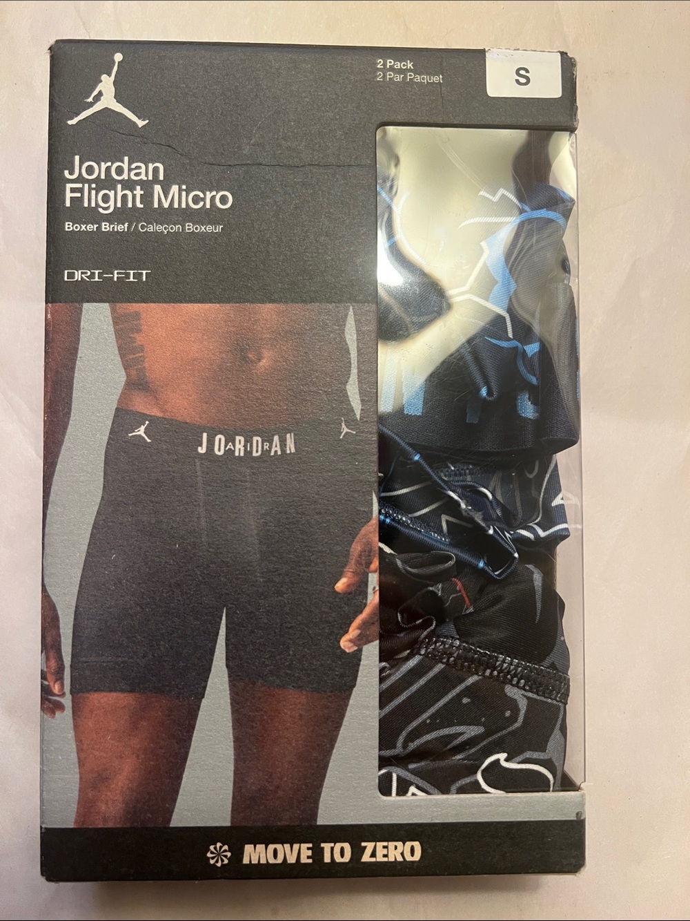 Jordan Flight Micro Boxer Briefs black , and blue multi print